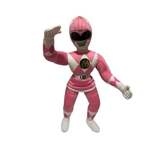 Kenner 1995 Mighty Morphin Power Rangers Pink Ranger Stuffed Plush Vintage - Picture 1 of 8
